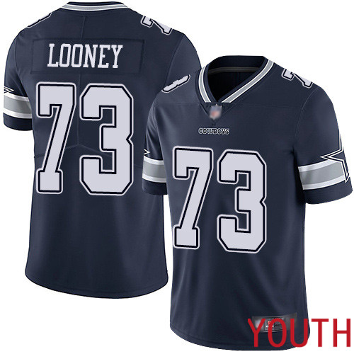 Youth Dallas Cowboys Limited Navy Blue Joe Looney Home #73 Vapor Untouchable NFL Jersey